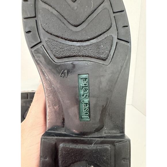 Mens Vintage 90s Brown Leather Josef Seibel “The European Comfort Shoe” Size 41 - Picture 10 of 11